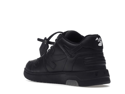 OFF-WHITE Out Of Office OOO "For Walking" Low Tops Black White
