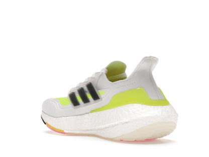 adidas Ultra Boost 21 White Solar Yellow