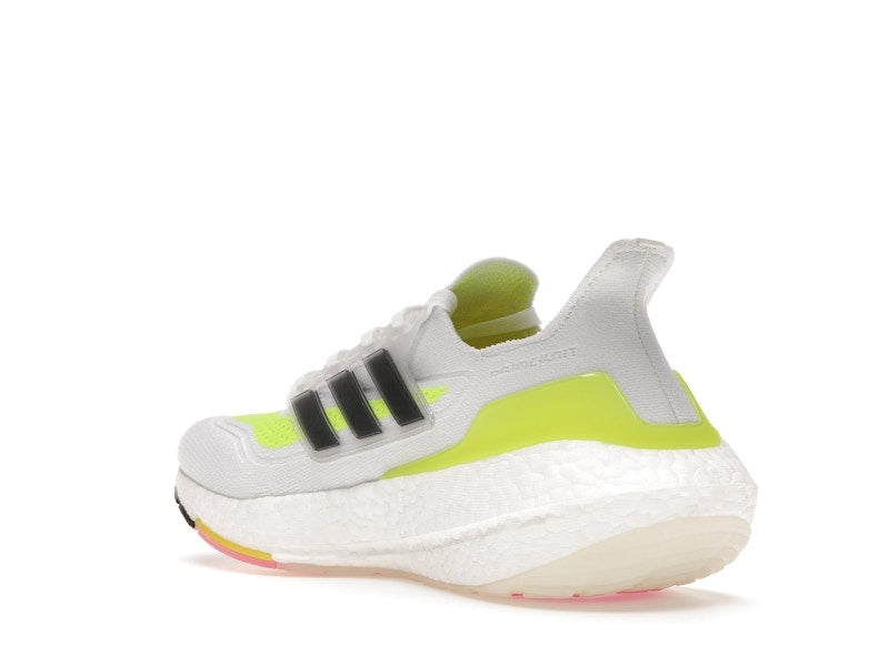 adidas Ultra Boost 21 White Solar Yellow