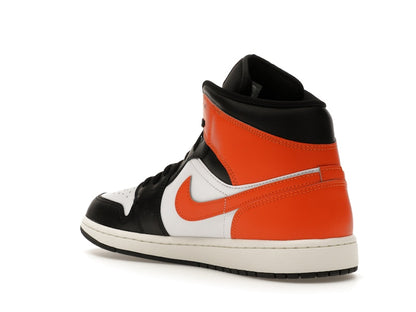 Jordan 1 Mid Black Toe Starfish