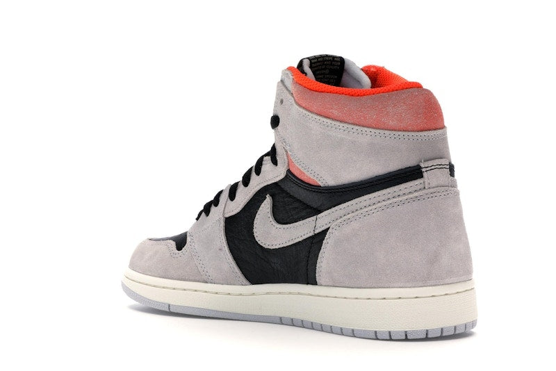 Jordan 1 Retro High Neutral Grey Hyper Crimson