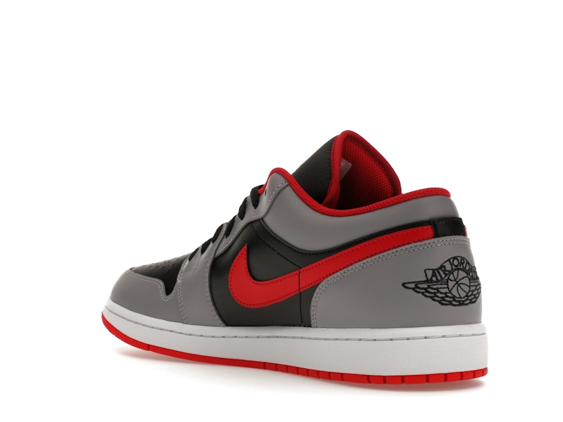 Jordan 1 Low Black Light Smoke Grey Gym Red