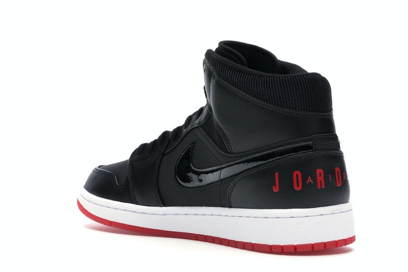 Jordan 1 Mid Black University Red