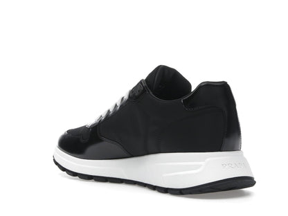 Prada PRAX 01 Sneakers Re-Nylon Brushed Leather Black White
