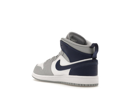 Jordan 1 Mid Wolf Grey Midnight Navy (PS)