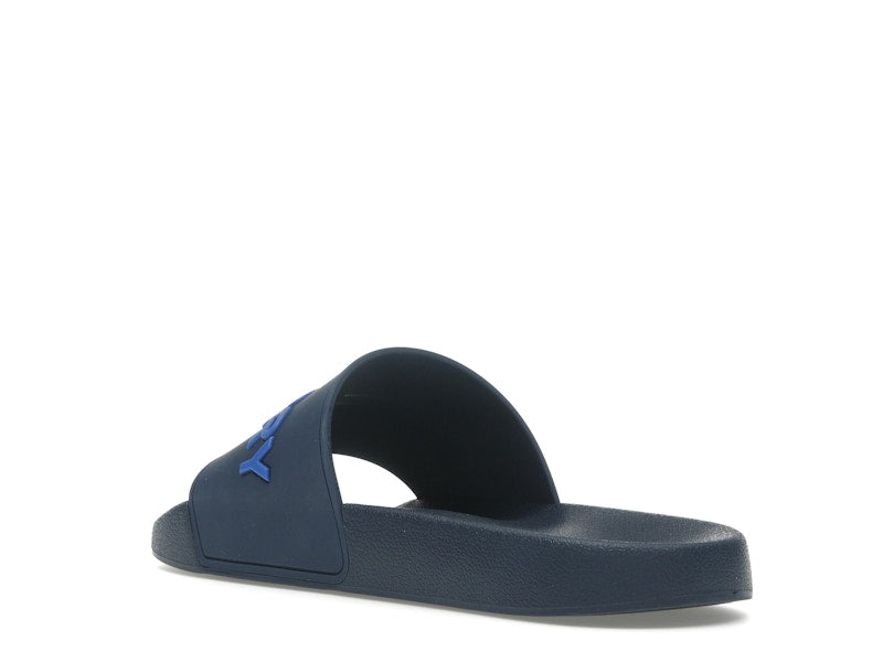 Burberry Embossed Logo Slide Blue