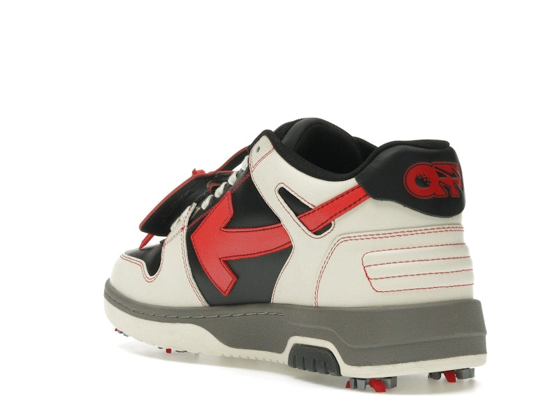 OFF-WHITE Out Of Office OOO Low Tops Golf Paris Hilinski Red Black