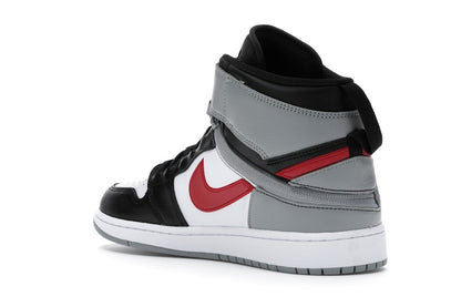 Jordan 1 High FlyEase Black Particle Grey Gym Red