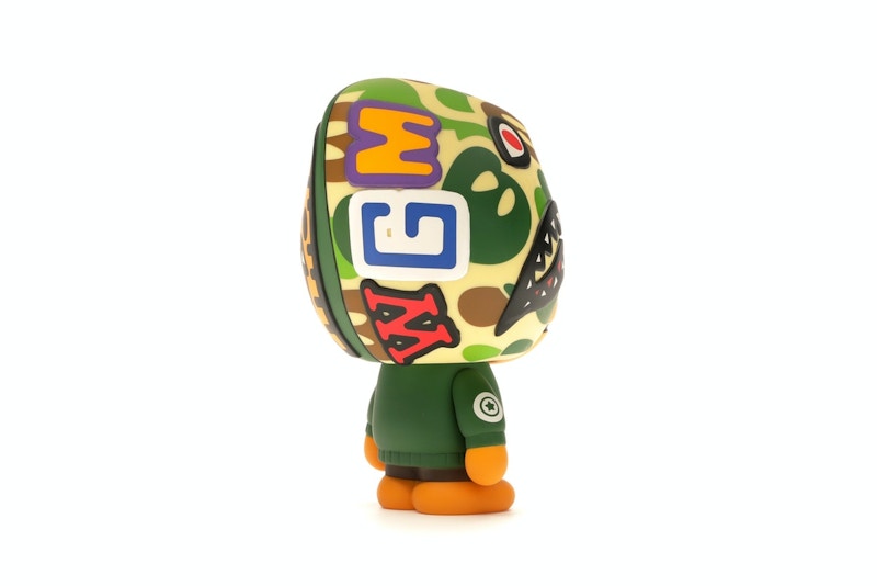 BAPE Baby Milo Shark Hoodie Vinyl Toy Green