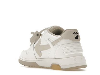 OFF-WHITE Out Of Office OOO Low Tops White Beige