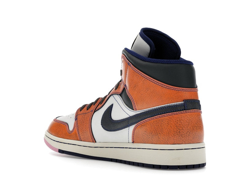 Jordan 1 Mid SE Summit White Crimson Bliss Deep Royal Blue Iron Grey