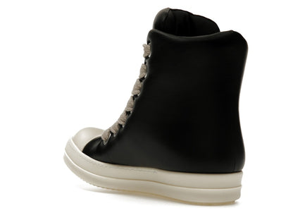 Rick Owens Jumbo Lace Padded Sneaks Black Milk