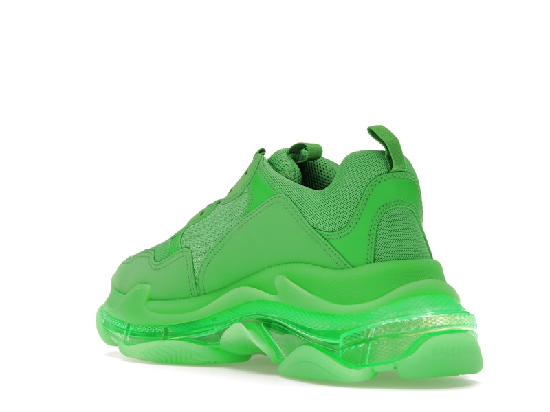 Balenciaga Triple S Clear Sole Bright Green