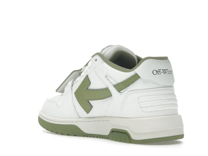 OFF-WHITE Out Of Office OOO Low Tops White Sage