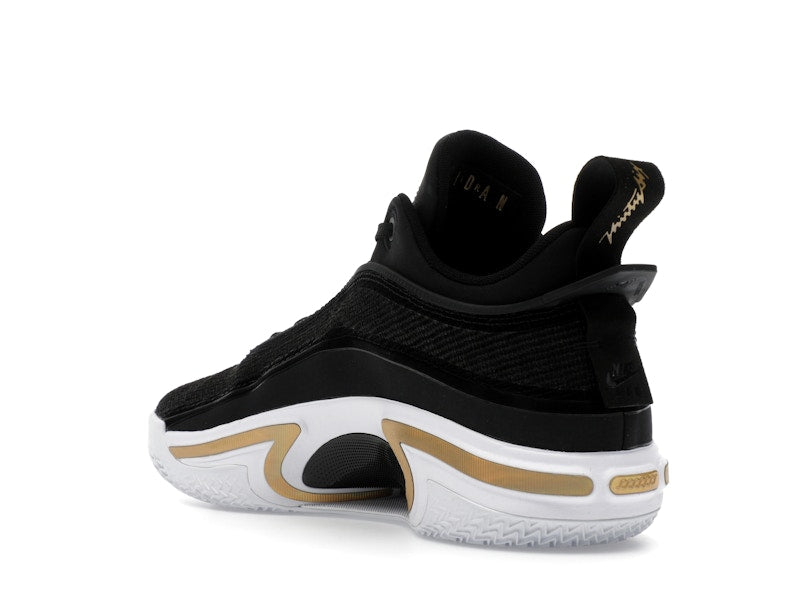 Jordan 36 Low PF Black Gold (White Sole)