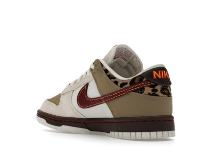 Nike Dunk Low Retro Khaki Team Red Pearl White (Women's)