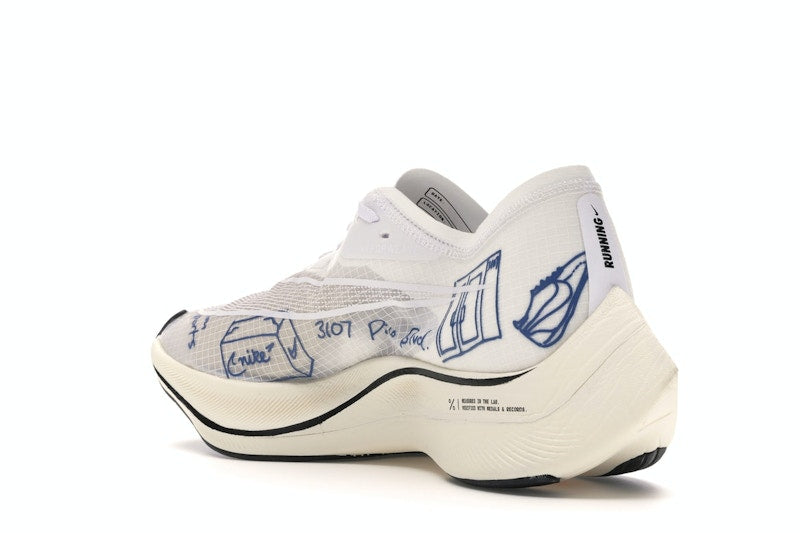 Nike ZoomX Vaporfly Next% Blue Ribbon Sports White