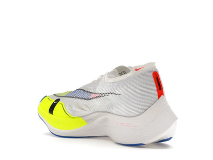 Nike ZoomX Vaporfly Next% 2 White Volt Racer Blue
