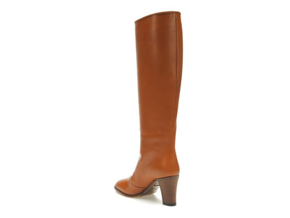 adidas x Gucci 73mm Knee-High Boots Cognac Leather