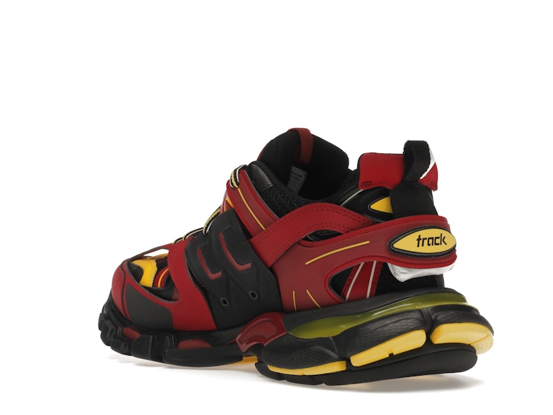 Balenciaga Track Trainers Burgundy Black