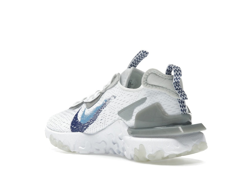 Nike React Vision White Double Blue Swoosh