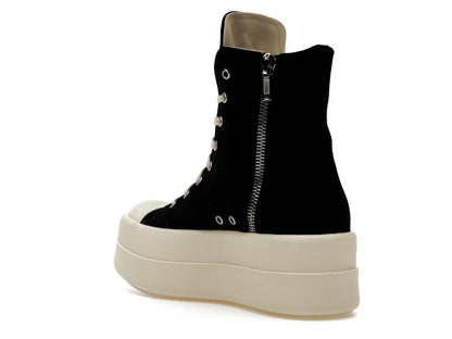 Rick Owens DRKSHDW Mega Bumper Canvas Sneaks Black Milk