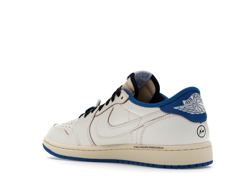Jordan 1 Retro Low OG SP Fragment x Travis Scott Sail Military Blue