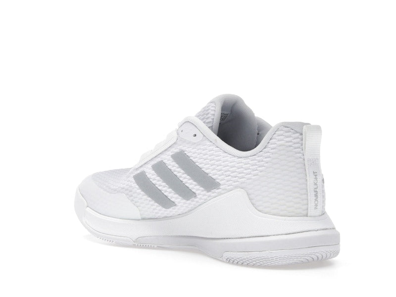 adidas Novaflight 2 Indoor Cloud White Silver Metallic (Women's)
