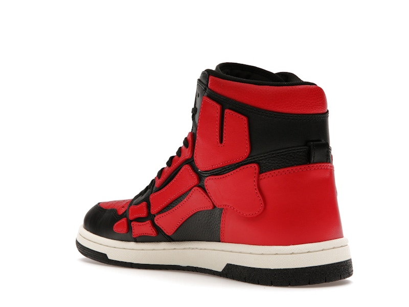 AMIRI Skel Top Hi Black Red White