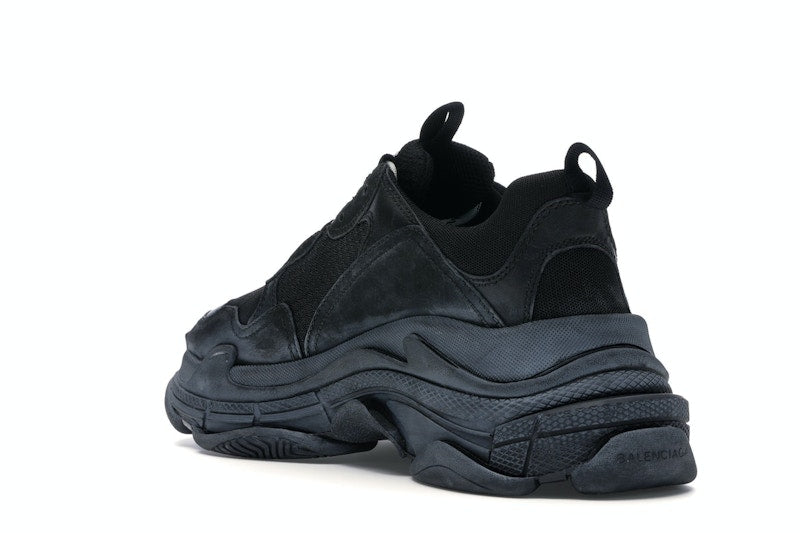 Balenciaga Triple S Triple Black (2018 Reissue) (Pre-Distressed)