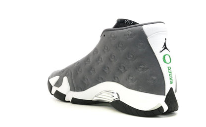 Jordan 14 Retro Oregon Ducks PE Grey