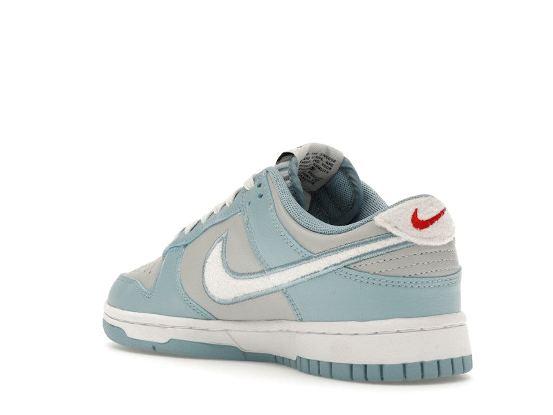 Nike Dunk Low Retro Fleece Swoosh Worn Blue