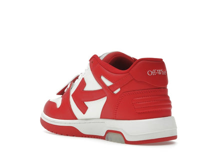 OFF-WHITE Out Of Office OOO Low Tops Red White