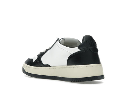 Autry Medalist Leather Low White Black (Women's)
