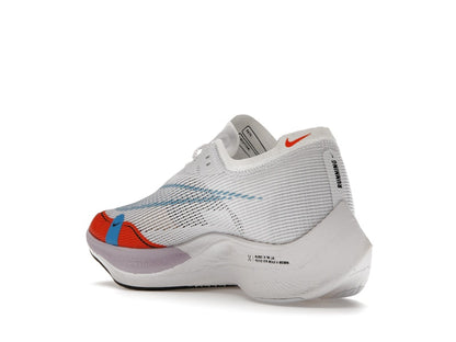 Nike ZoomX Vaporfly Next% 2 White Laser Blue Rush Orange