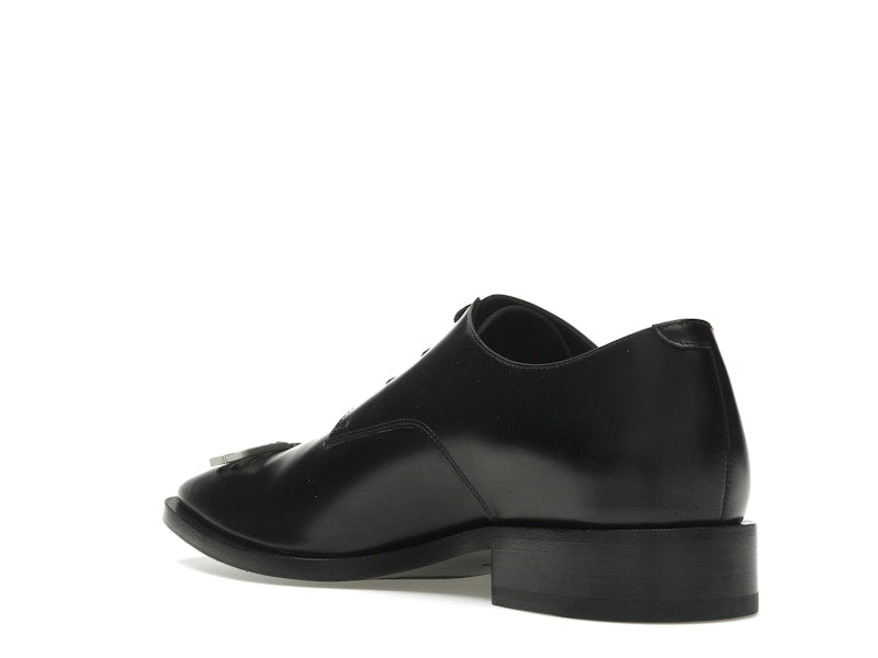 Balenciaga Rim Derby Shoes Black Leather