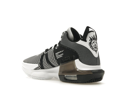 Nike LeBron Witness 7 White Black Metallic Silver