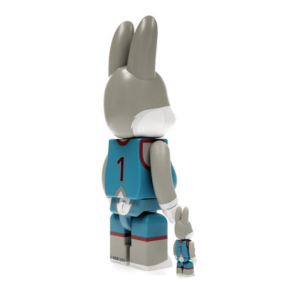 Bearbrick x Space Jam: A New Legacy Rabbrick Bugs Bunny 100% & 400% Set Grey