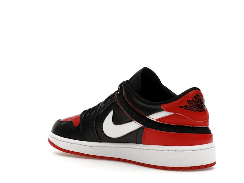 Jordan 1 Low FlyEase Black White Gym Red
