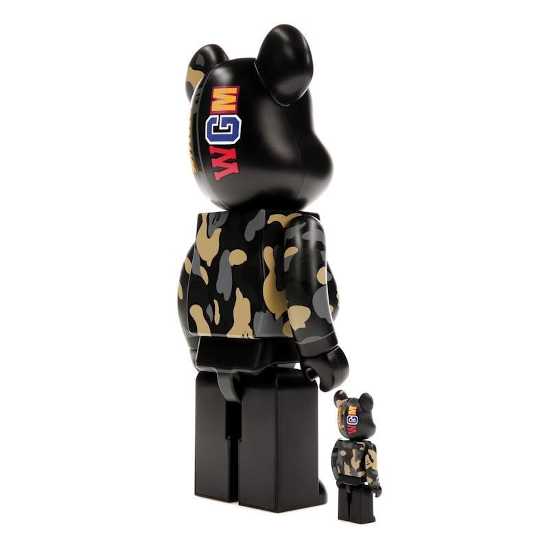 Bearbrick x BAPE Madison Avenue Exclusive Shark Camo 100% & 400% Set