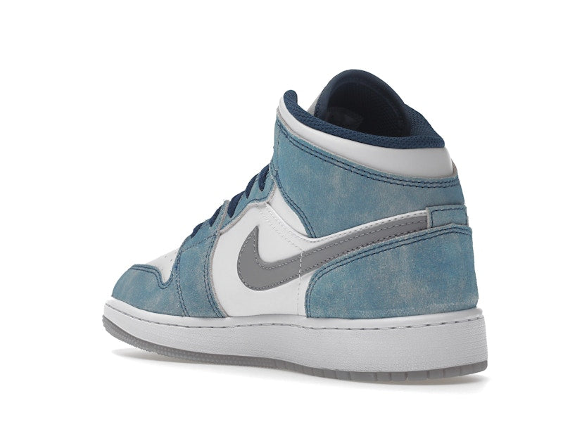 Jordan 1 Mid SE French Blue Light Steel (GS)