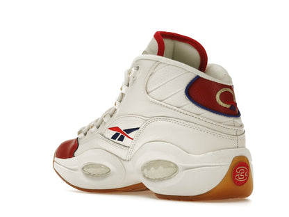Reebok Question Mid White Red Blue