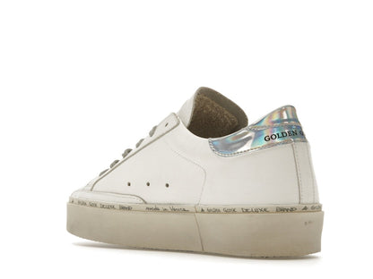 Golden Goose Hi Star White Glitter Star Mirror Heel (Women's)