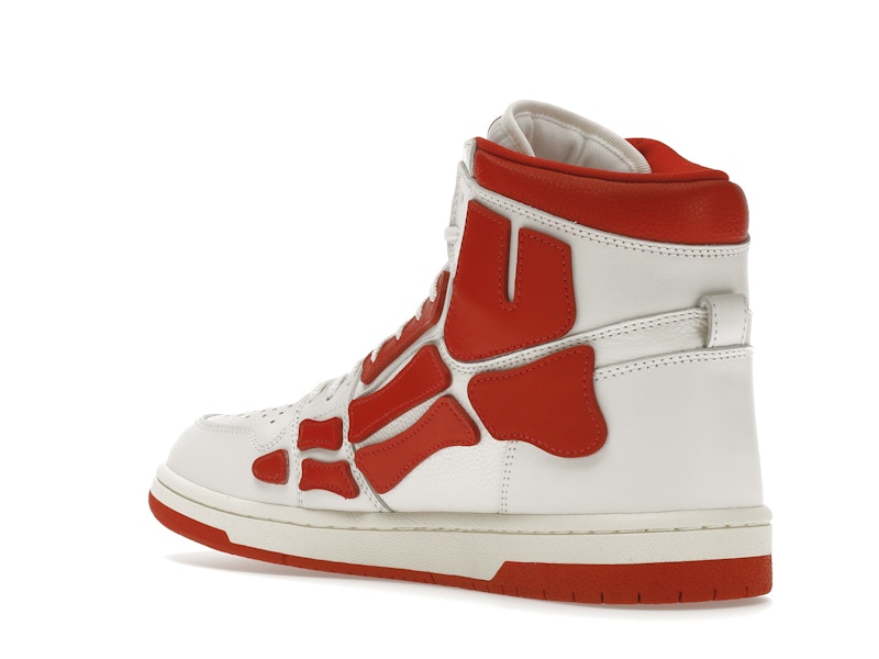 AMIRI Skel Panelled High Top White Red