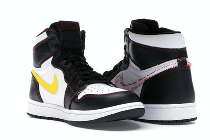 Jordan 1 Retro High Defiant White Black Gym Red