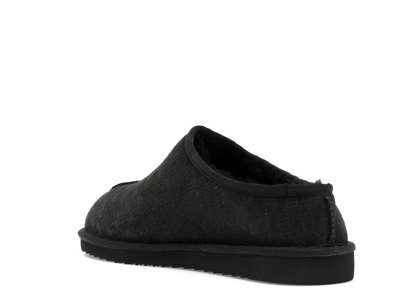 Kith Kithmas Monogram Shearling Slippers Black