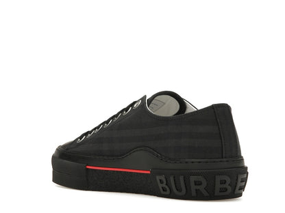 Burberry Vintage Check Canvas Low-Top Sneaker Dark Charcoal