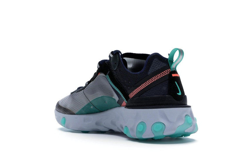 Nike React Element 87 Black Neptune Green