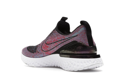 Nike Epic React Moc Flyknit Black University Red Hyper Jade