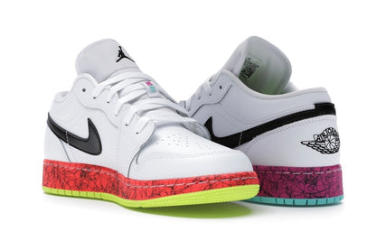 Jordan 1 Low Multi-Color Midsoles White (GS)
